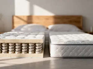 Piekarnik w zabudowie zamontowany na wysokości wzroku w nowoczesnej, minimalistycznej kuchni.